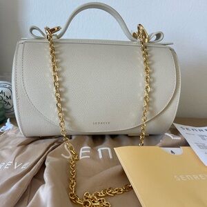 Senreve barrel bag + gold chain